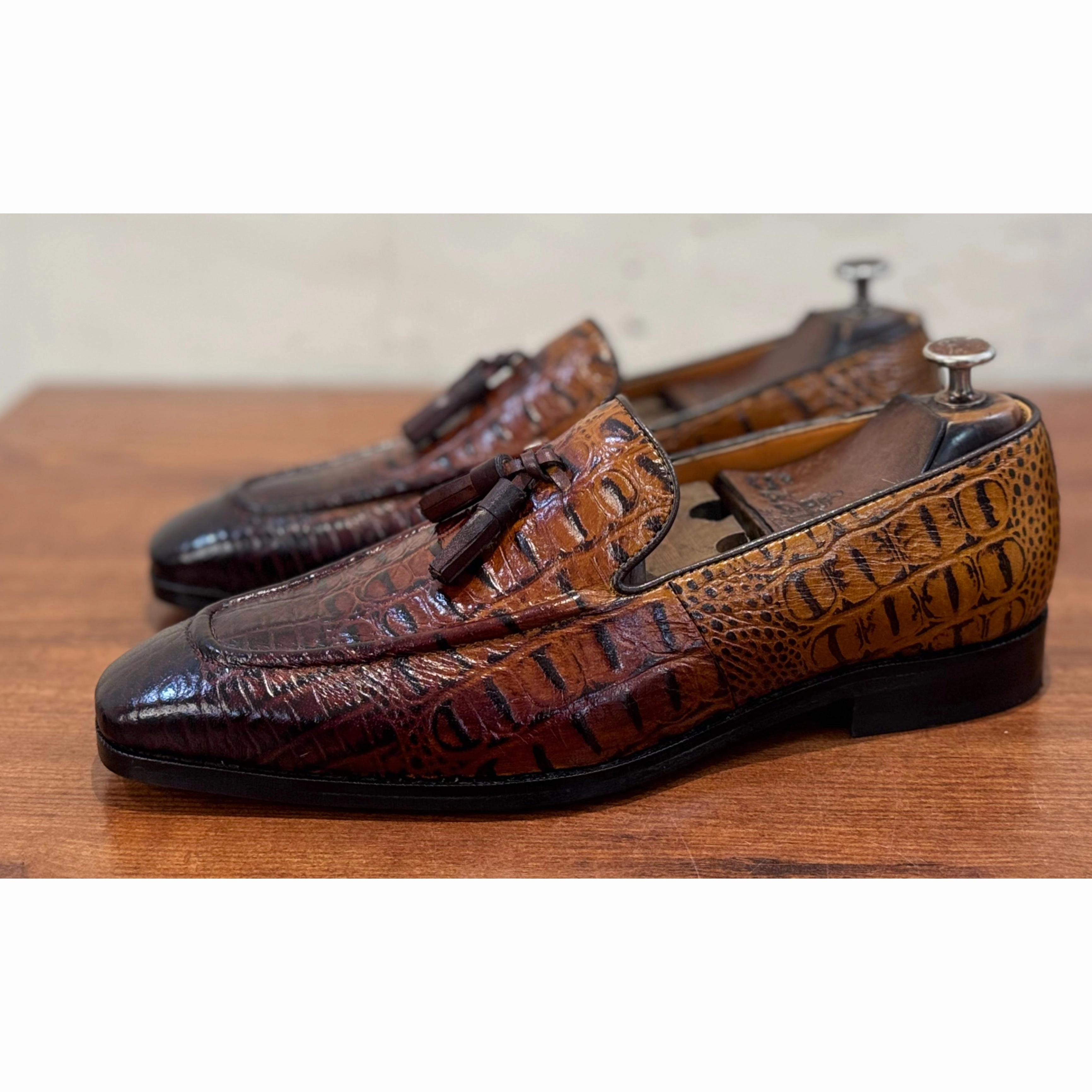 Leather Loafers Sale Brown Crco Loafers / Tassel