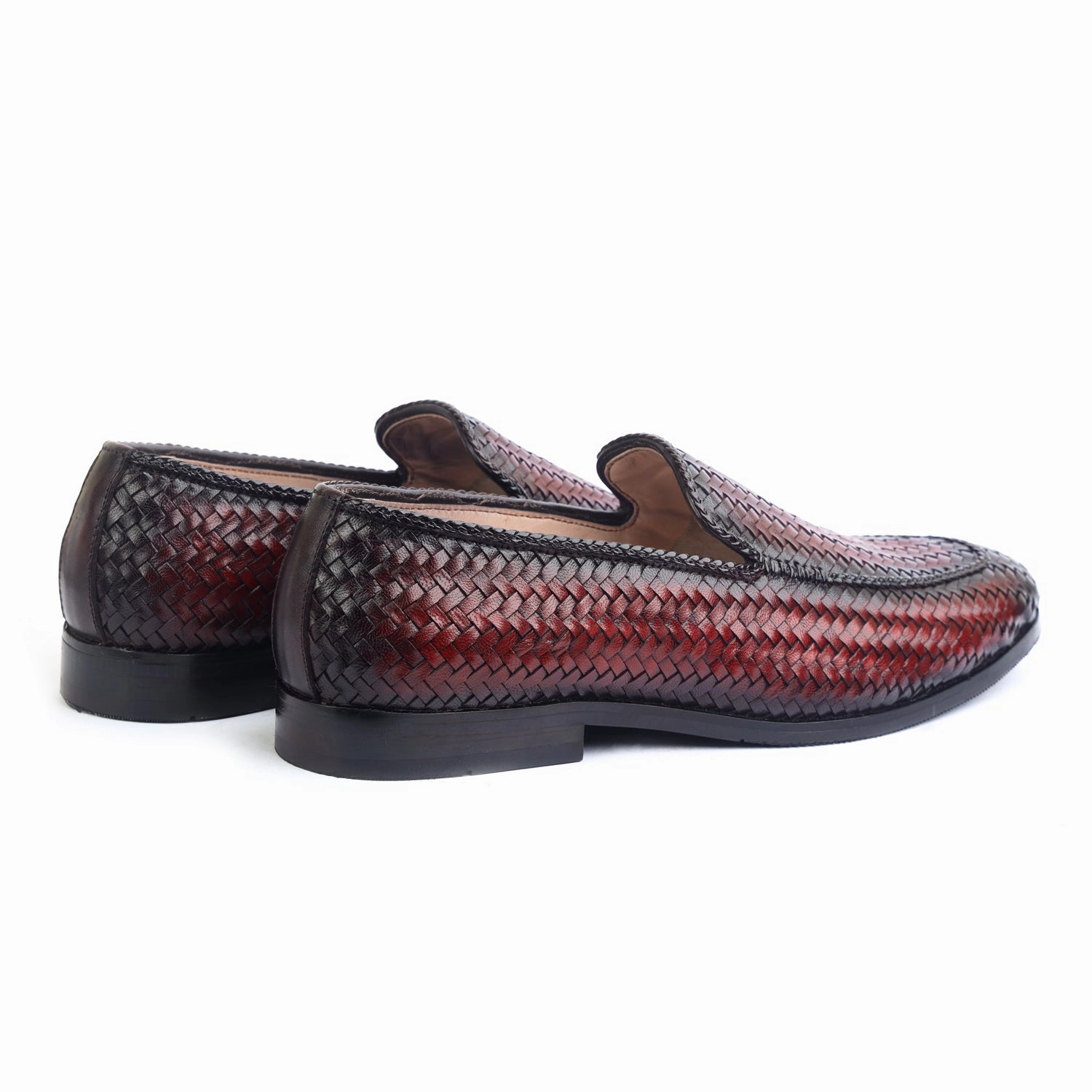 Loafers And Mules Brown Handwoven Loafers