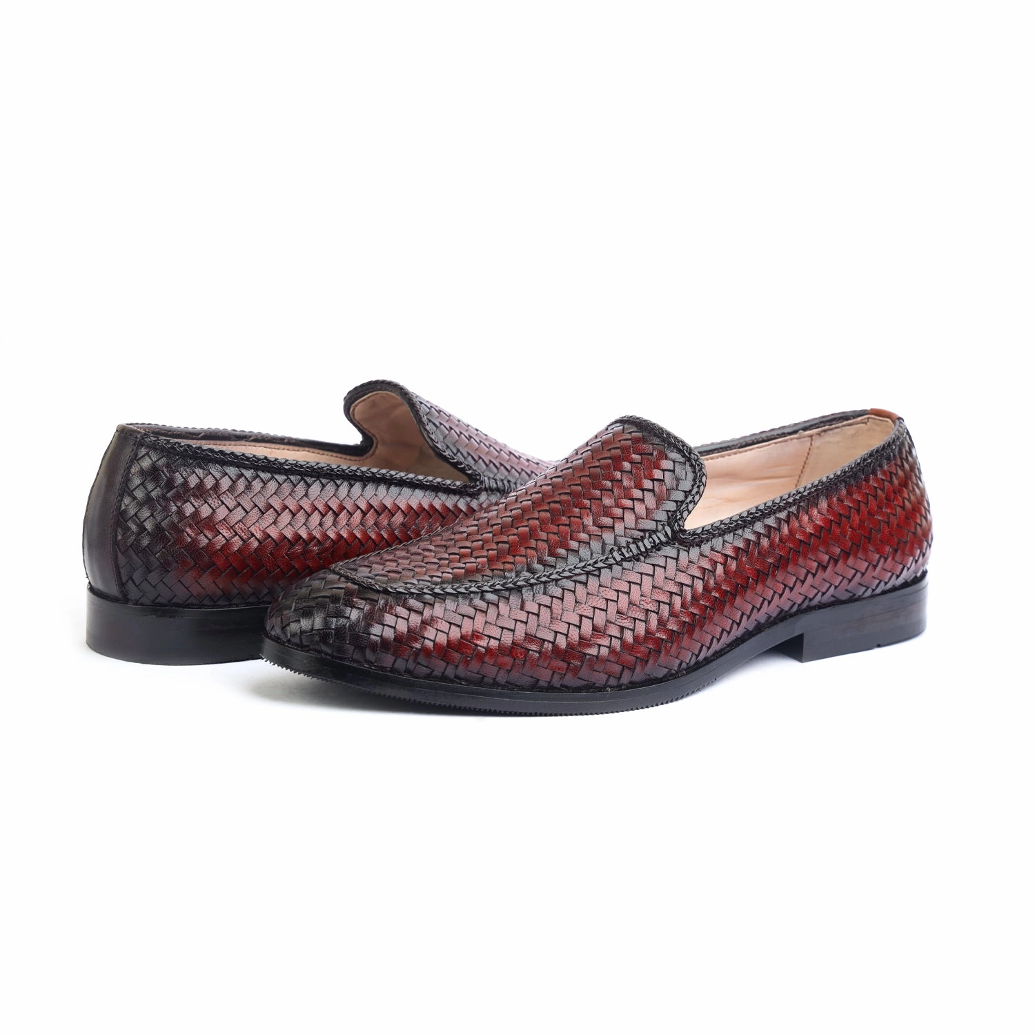 Brown Handwoven Loafers Marmont Loafers