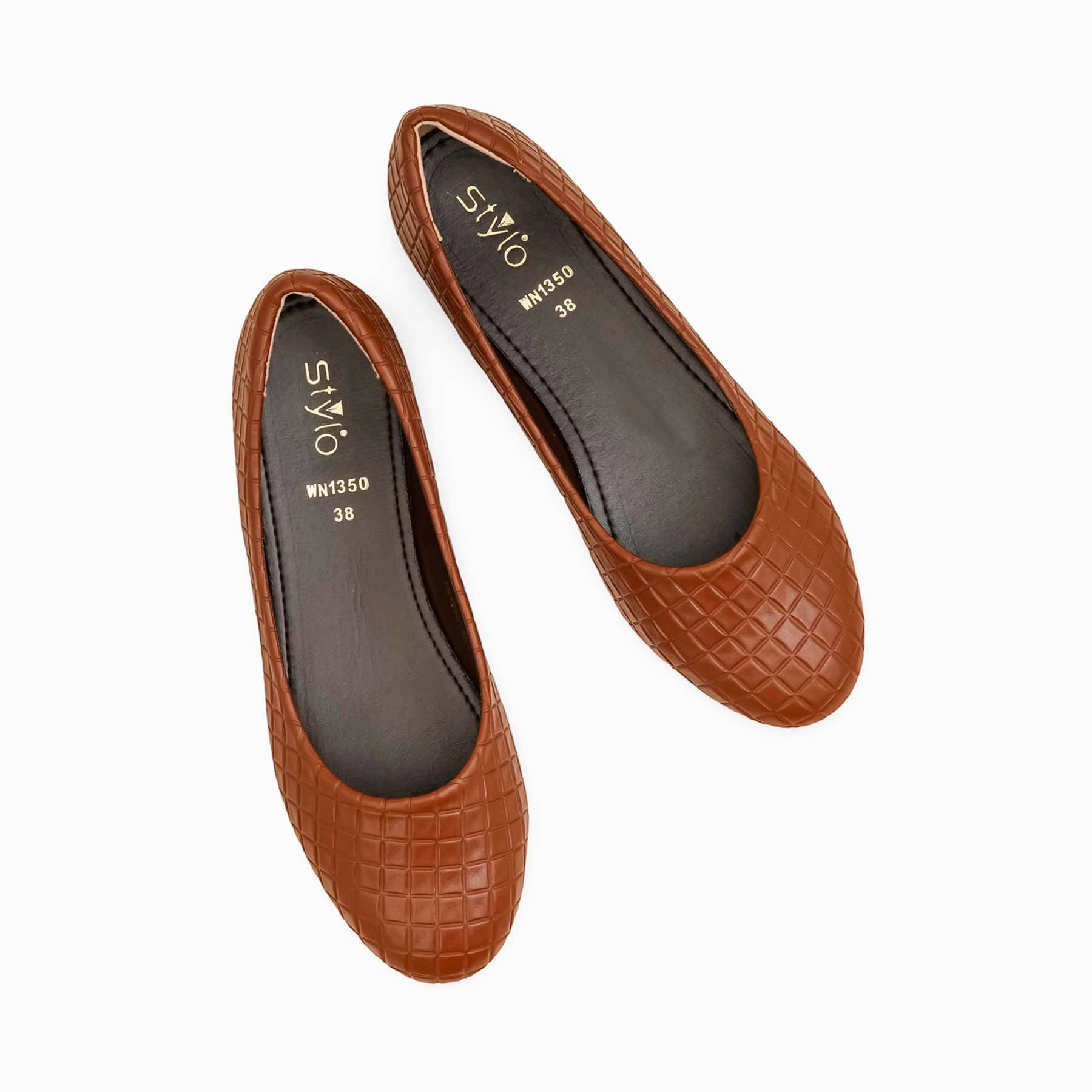 Brown Pumps For Ladies WN1350 Bebe Shoes Flats