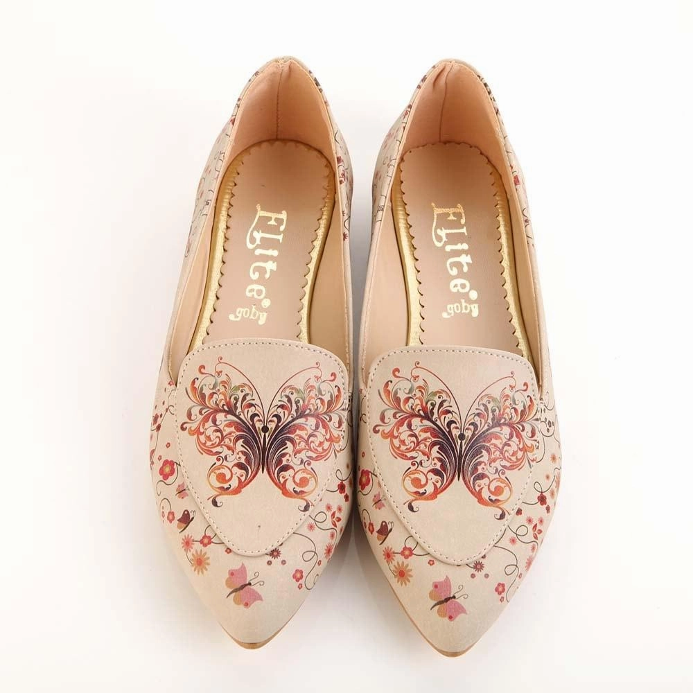 Shoes Of Prey Ballet Flats Butterfly Ballerinas Shoes OMR7207