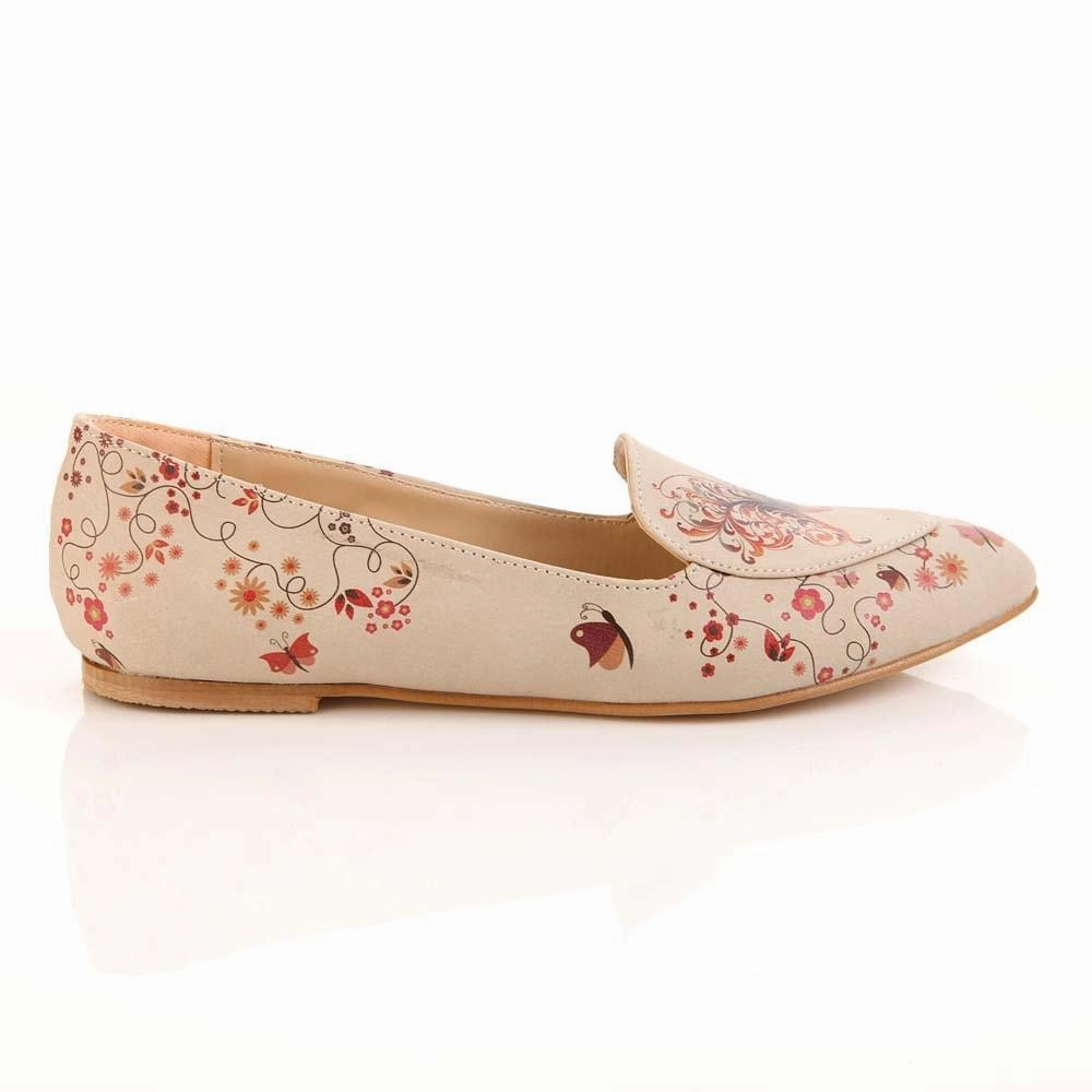 Butterfly Ballerinas Shoes OMR7207 Snake Flat Shoes