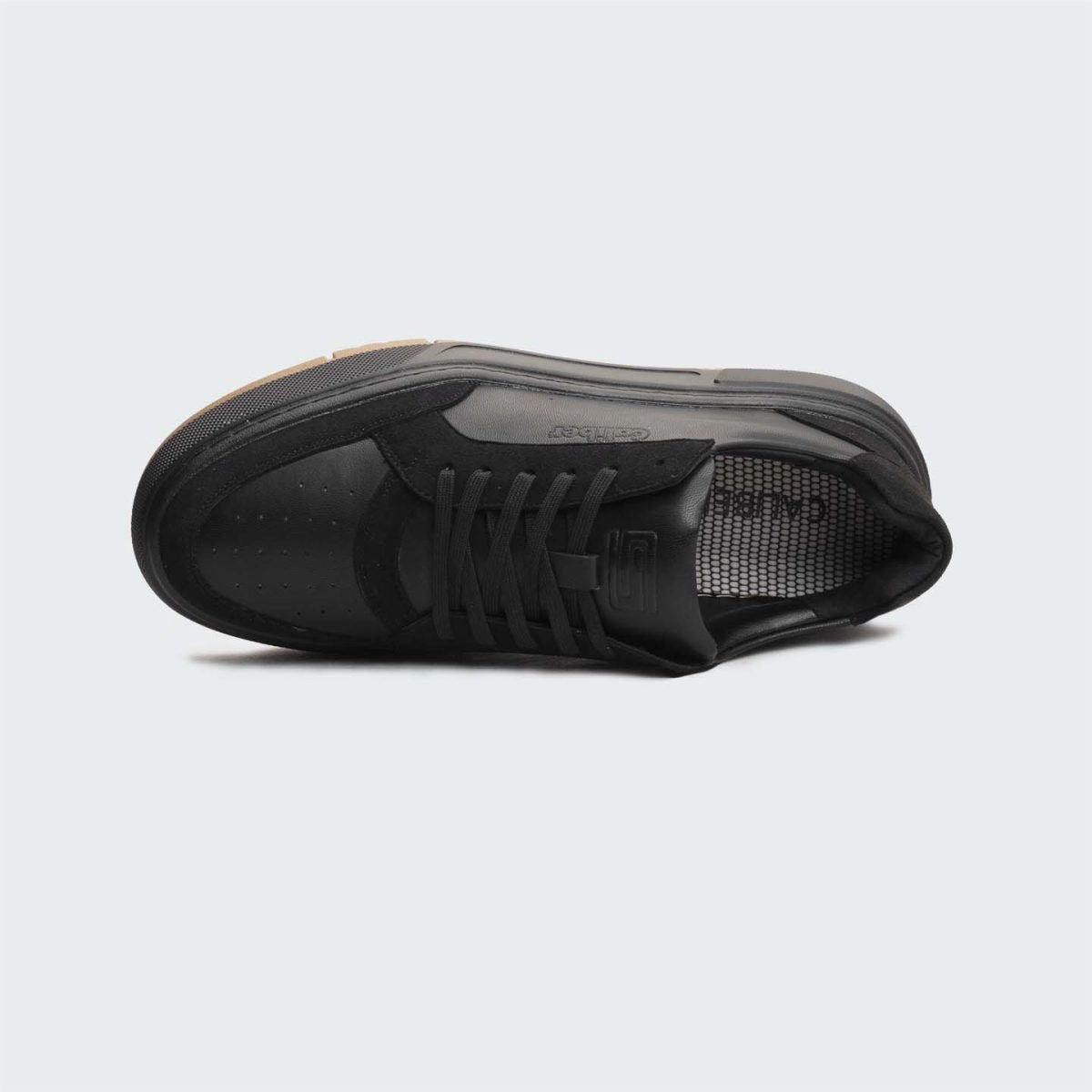 Caliber Shoes Black Casual Sneakers For Men ( URBANE 566SR ) Comfy Shoes Casual