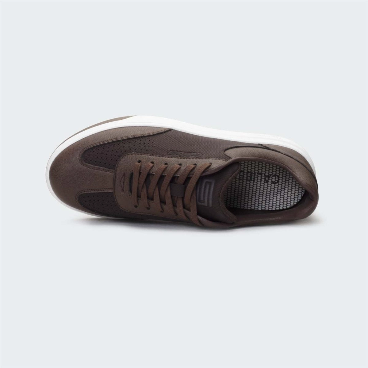 Best Casual Bike Shoes Caliber Shoes Coffee Casual Sneakers For Men ( NOVA 578SK )