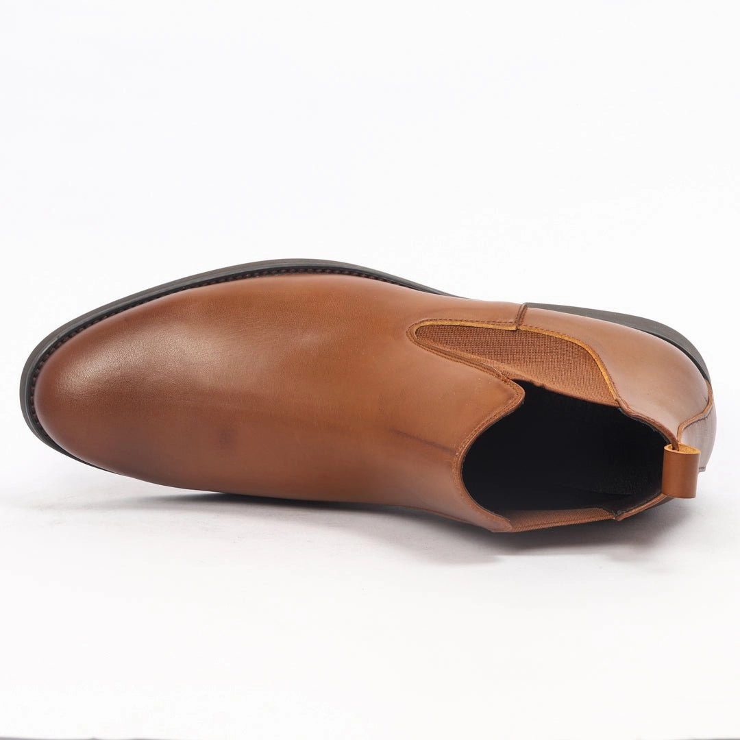 Caliber Shoes Coffee/R Chelsea Boots For Men ( A 481 C ) Slip Resistant Casual Shoes