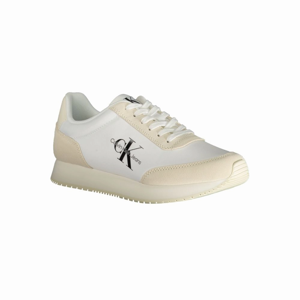 Calvin Klein Beige Polyester Sneaker Size 1 Sneakers