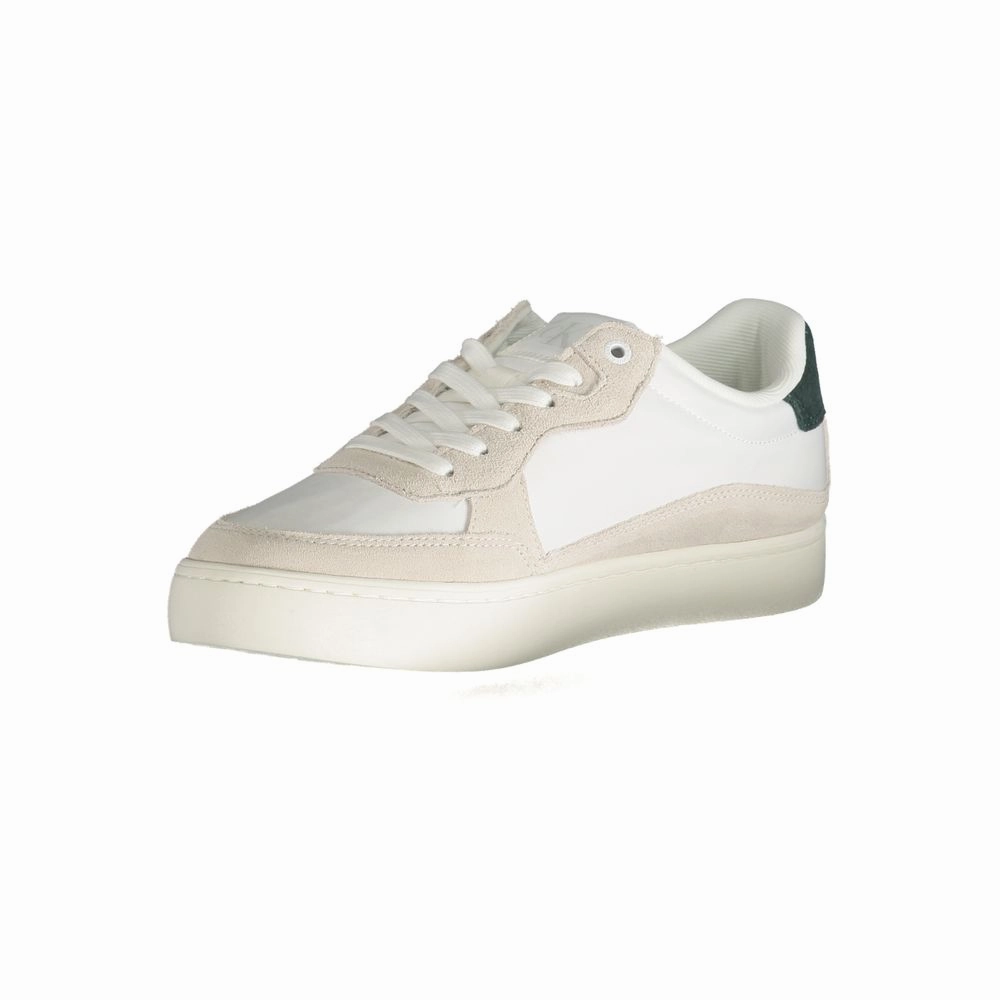 Planet Fitness And Silver Sneakers Calvin Klein White Leather Men Sneaker