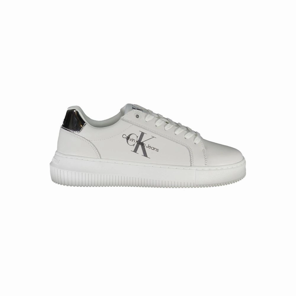 Branded Sneakers Calvin Klein White Polyester Sneaker