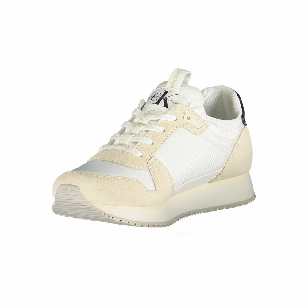 Calvin Klein White Polyester Women Sneaker Gazelle Platform Sneakers