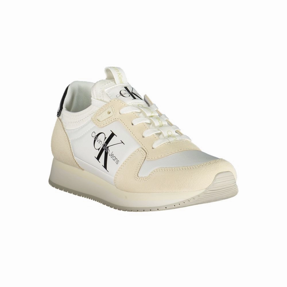 Calvin Klein White Polyester Women Sneaker Lacoste Elite Active Sneakers