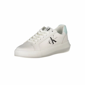Calvin Klein White Recycled Polyester Women Sneaker Sneakers Cast
