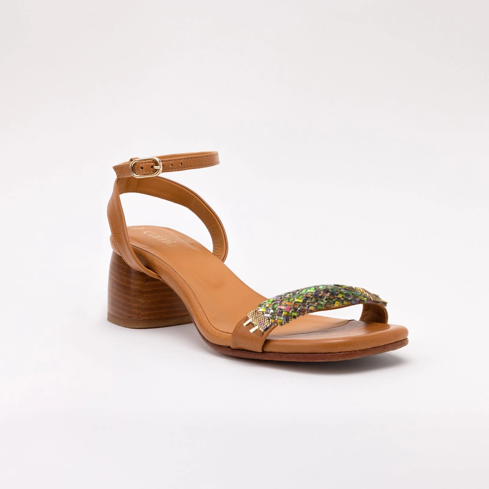 Mephisto Sandals Camel Heeled Swap Sandal Aqua