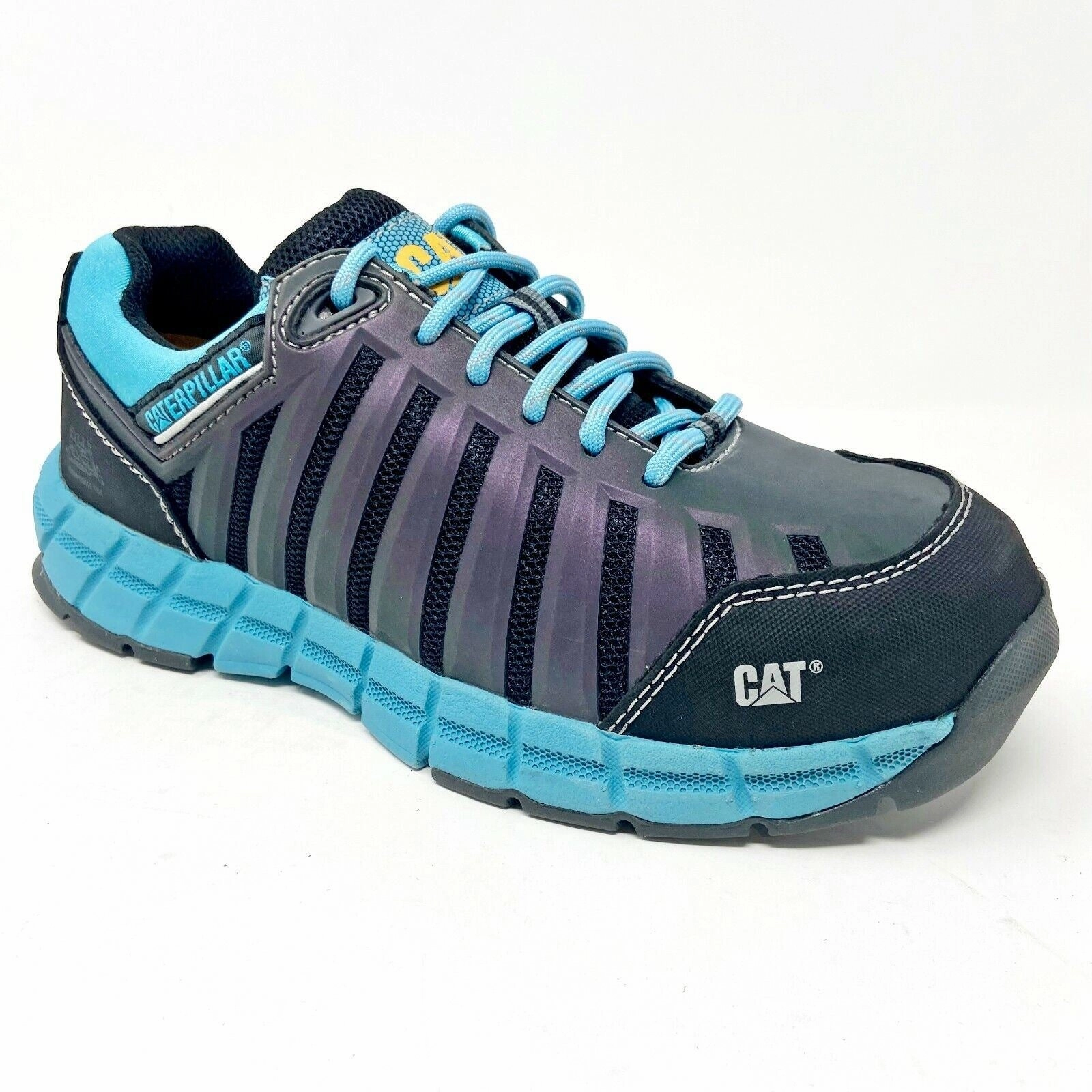 E-series Ad Casual Shoes CAT Chromatic Composite Toe Maui Blue Womens Casual Work Shoes P90691