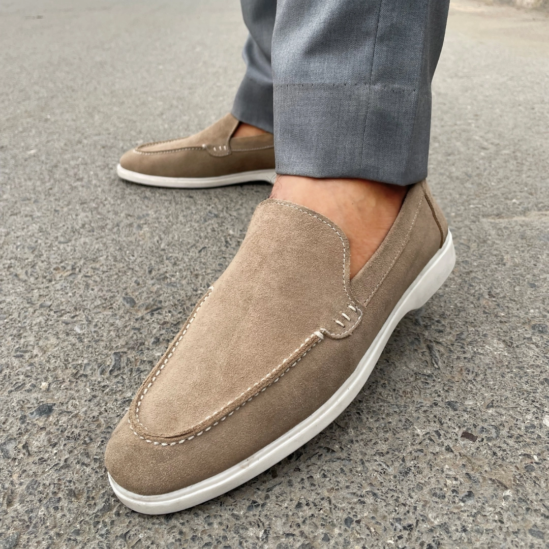 Lightweight Loafers LS Pure Leather Handmade SUEDE LOAFERS LS-641