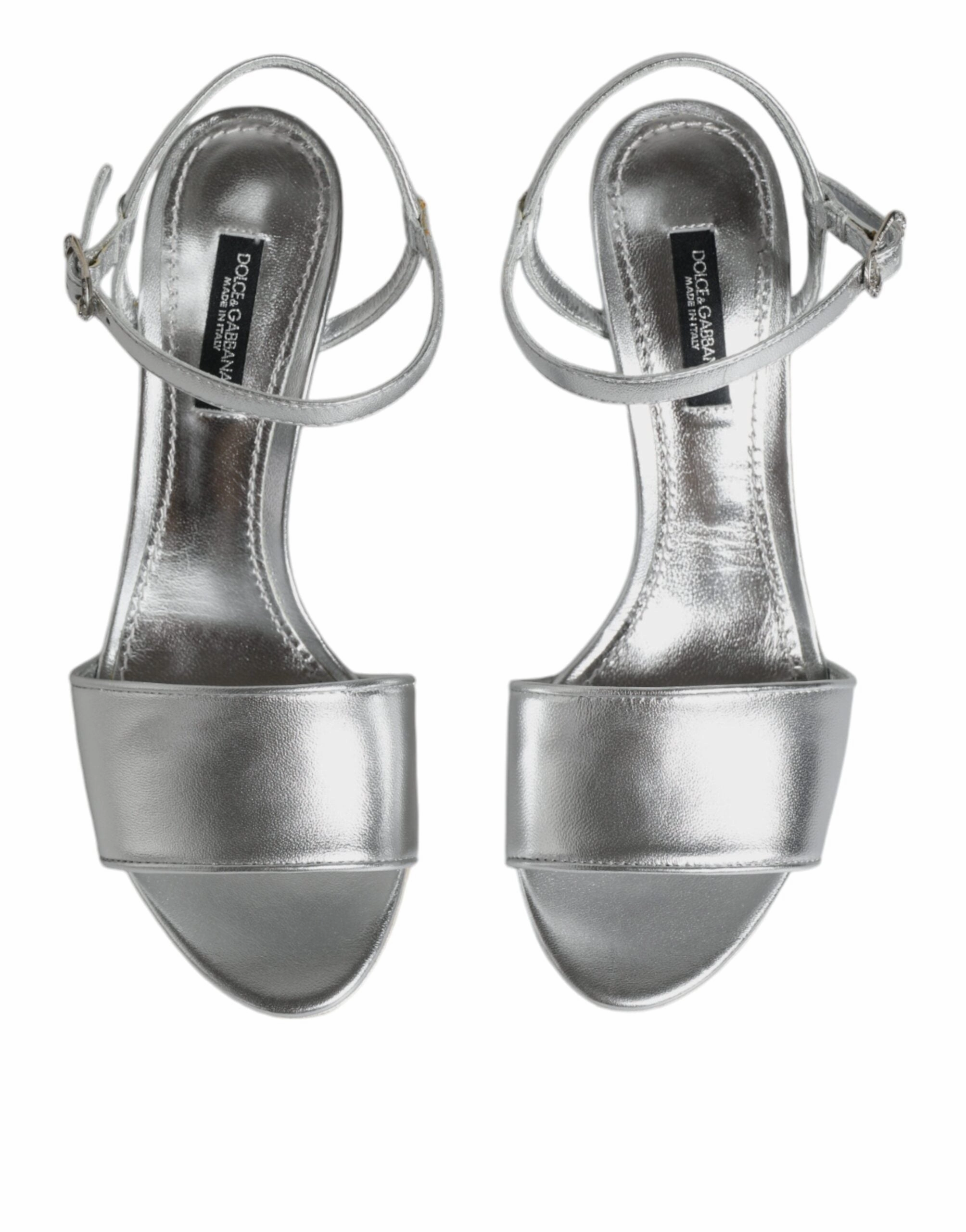 Sandals For Silver KEIRA Heels Ankle Strap Sandals Shoes