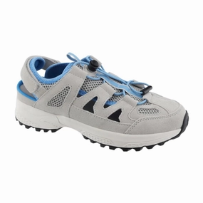 Metallic Sandals Apex P2143W Women's Closed Toe Sandal In Grey/Blue