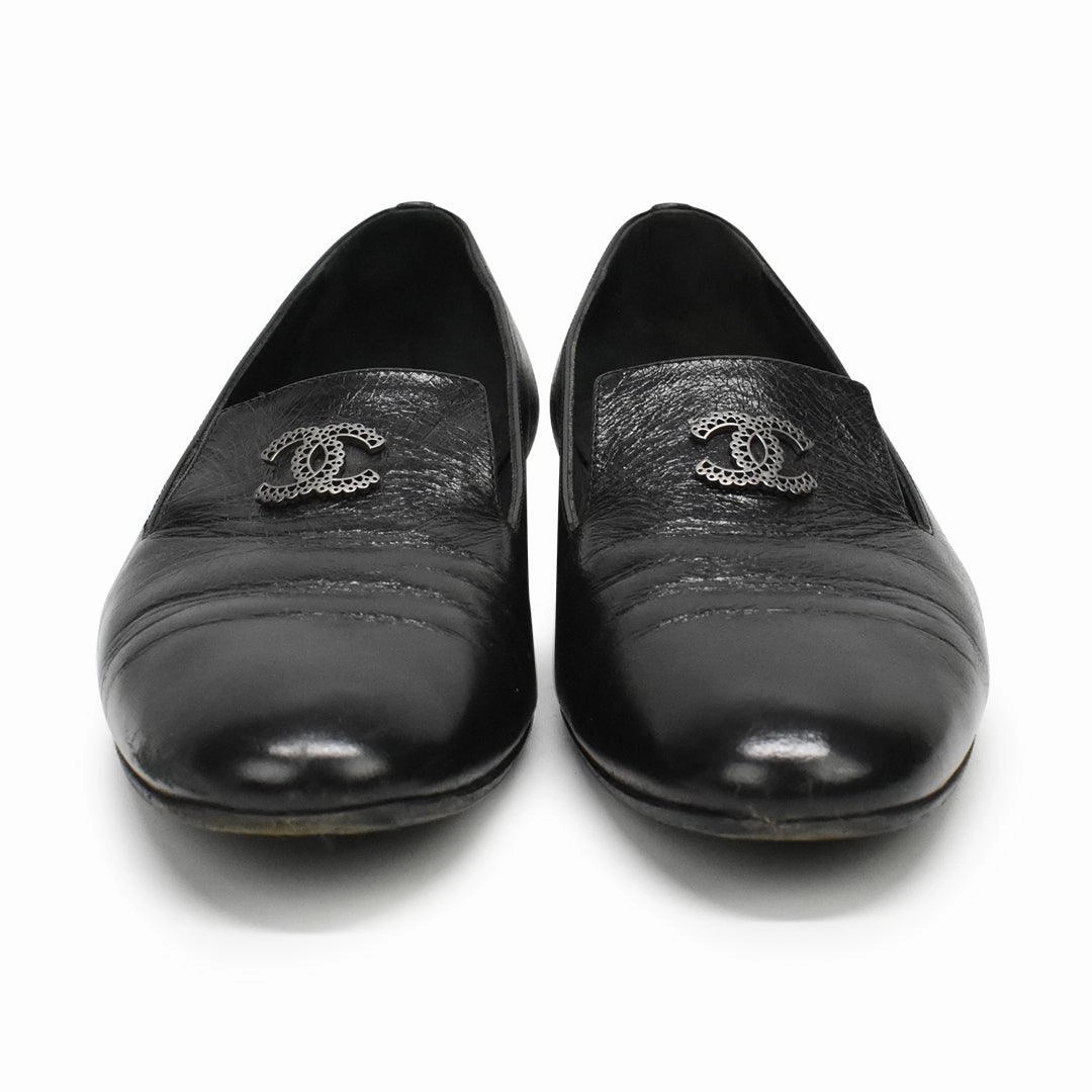 Loafers Wash Chanel 'Smoking Slipper' Loafers - Women's 37