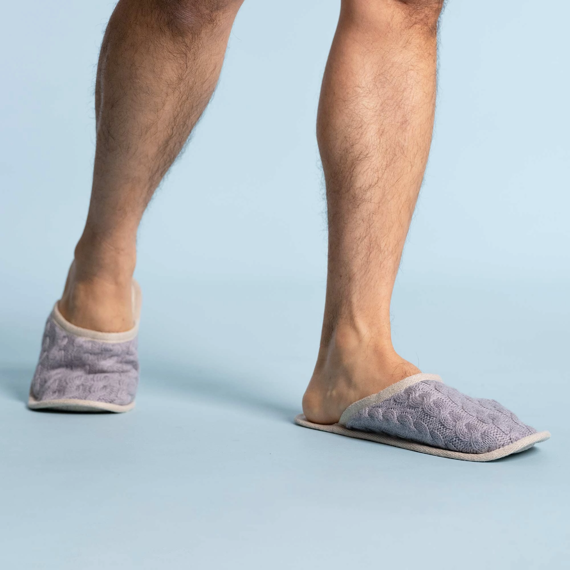 CHATEAU Organic Merino Wool House Slippers (OC Thread, OC Fleece Lining, Elastic-Free, Synthetic-Free) (100% Biodegradable) Trey Turner Slides