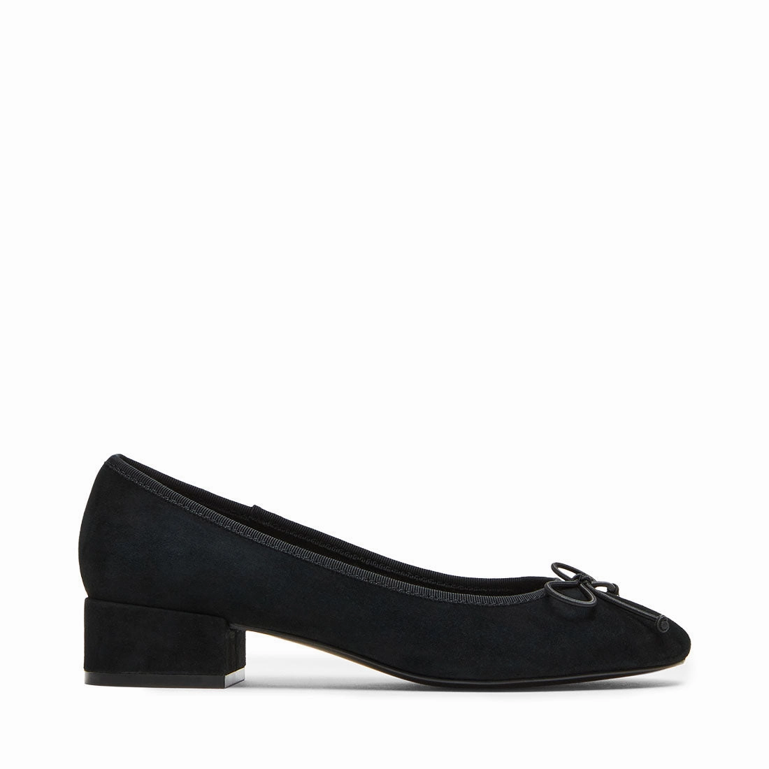 Cherisher Flat Shoe BLACK SUEDE Flat Shoes With A Bow