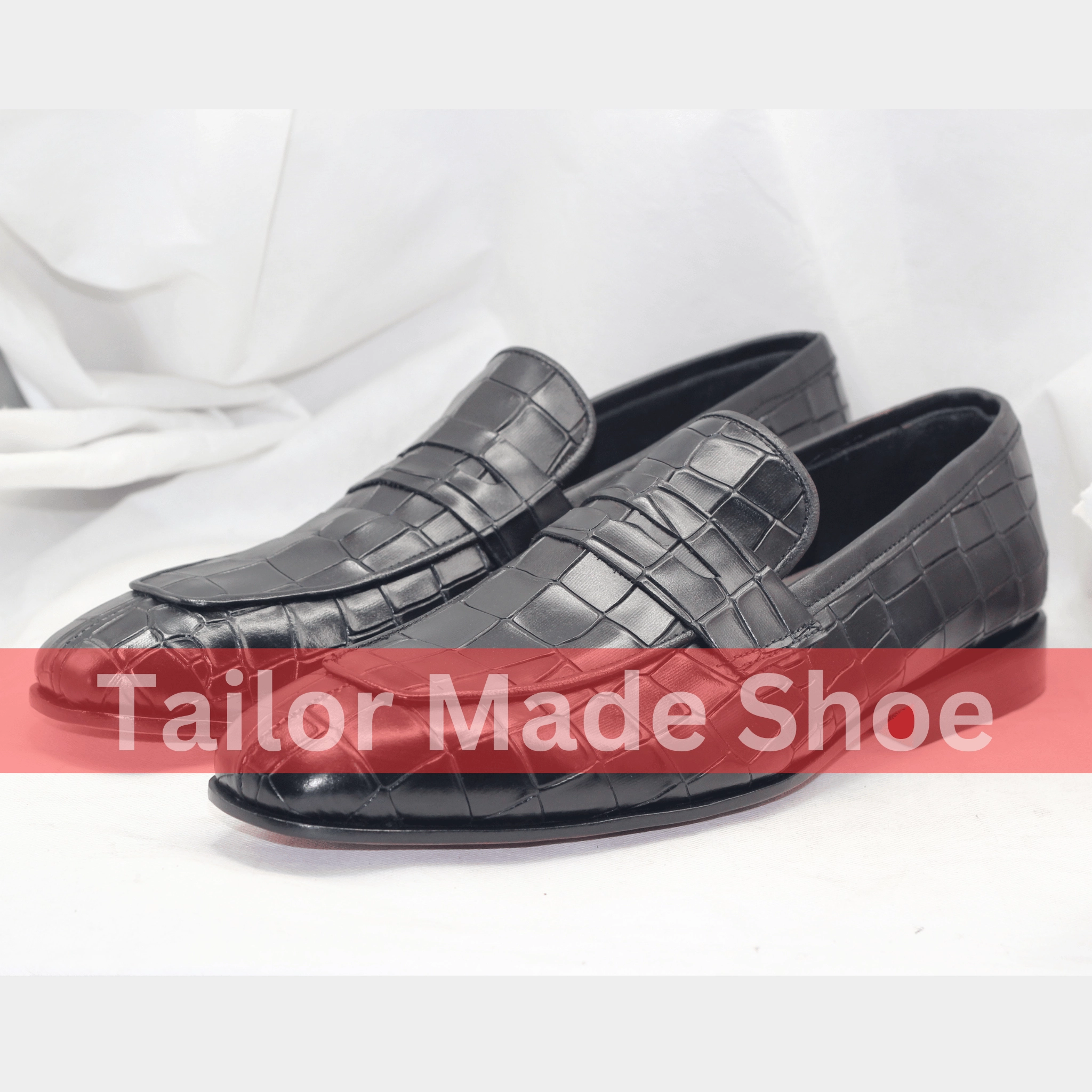 Artisan-Made Black Leather Shoes - Timeless Slip-On Style - Classic Formal Style Bespoke Handmade Premium Quality Shoes Loafers Men's Shoes Velvet Loafers