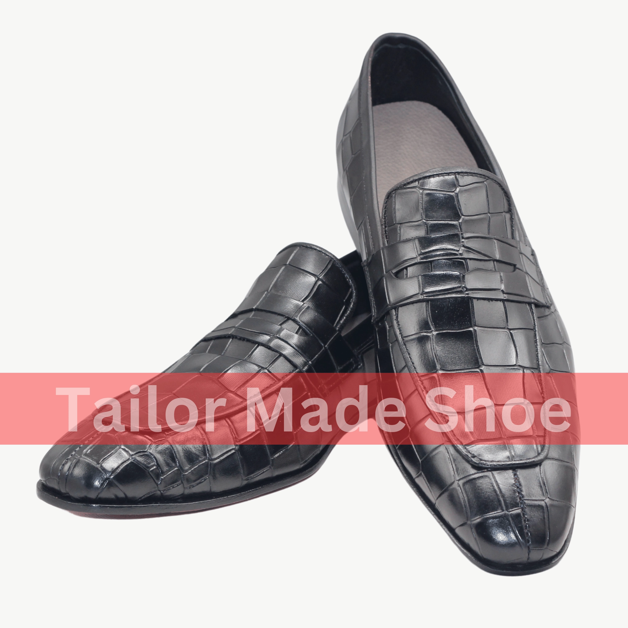 Berkley Penny Loafers Artisan-Made Black Leather Shoes - Timeless Slip-On Style - Classic Formal Style Bespoke Handmade Premium Quality Shoes Loafers Men's Shoes