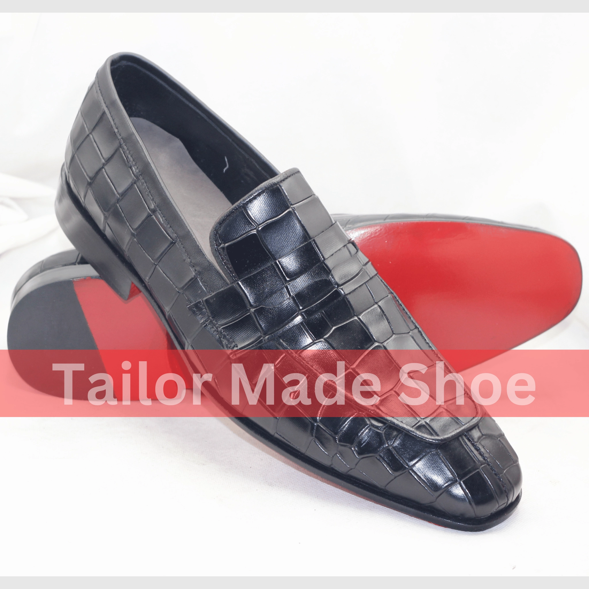 Artisan-Made Black Leather Shoes - Timeless Slip-On Style - Classic Formal Style Bespoke Handmade Premium Quality Shoes Loafers Men's Shoes Gommino Loafers