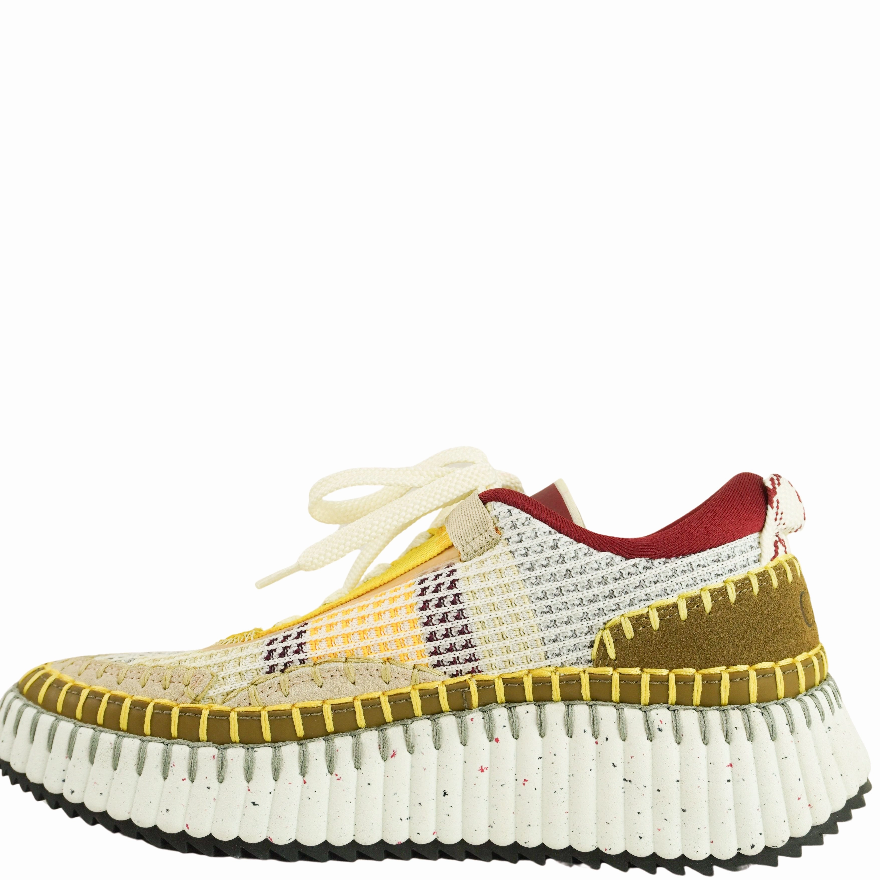 Chlo Nama Sneakers in Light Khaki Dressy Flat Shoes With Arch Support