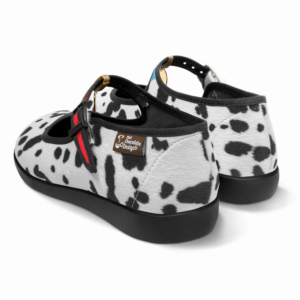 Chocolaticas Dalmatians Womens Mary Jane Flat Shoes New Balance Shoes