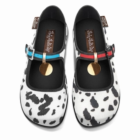 Chocolaticas Dalmatians Womens Mary Jane Flat Shoes Comfortable Bridal Shoes Flats
