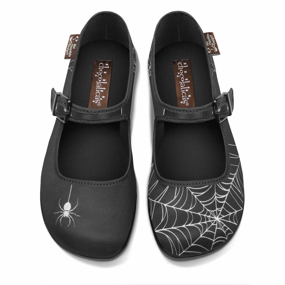 Flat Shoes Vs Heels Chocolaticas Spider Women's Mary Jane Flat