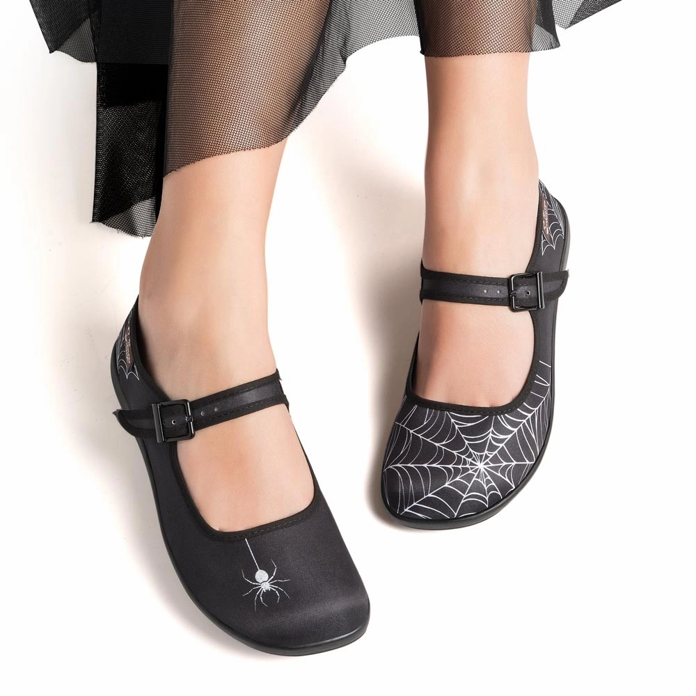 Chocolaticas Spider Women's Mary Jane Flat Flat Foot Support Running Shoes