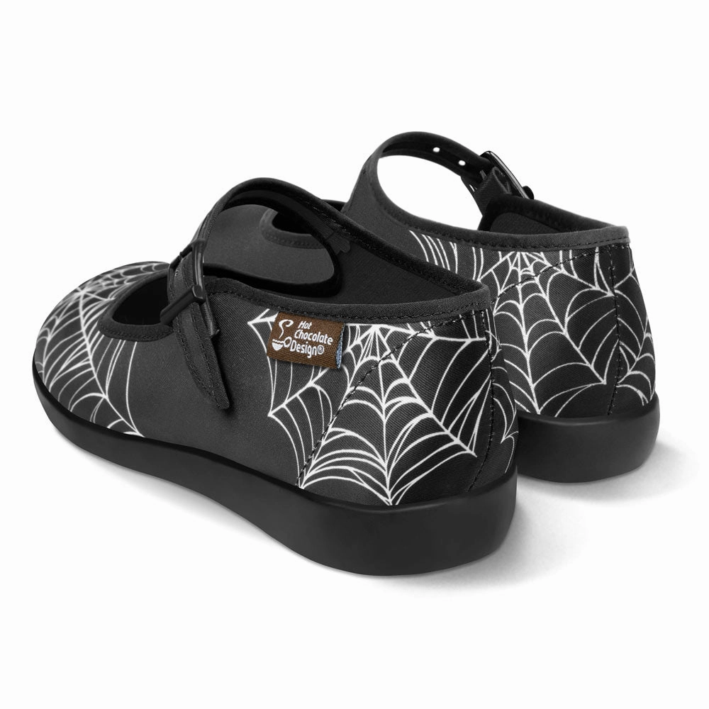 Non-marking Flat Sole Shoes Chocolaticas Spider Women's Mary Jane Flat