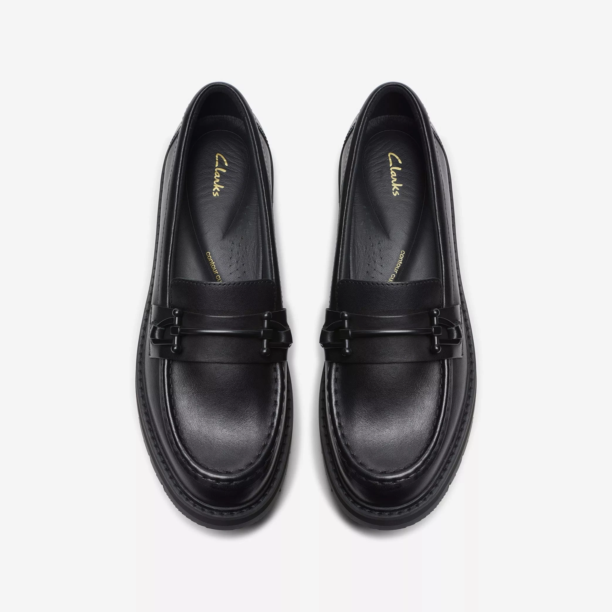 Shop Casual Shoes CLARKS | CASUAL SHOES | WOMEN | ORIANNA BIT BLACK LEATHER | BLACK