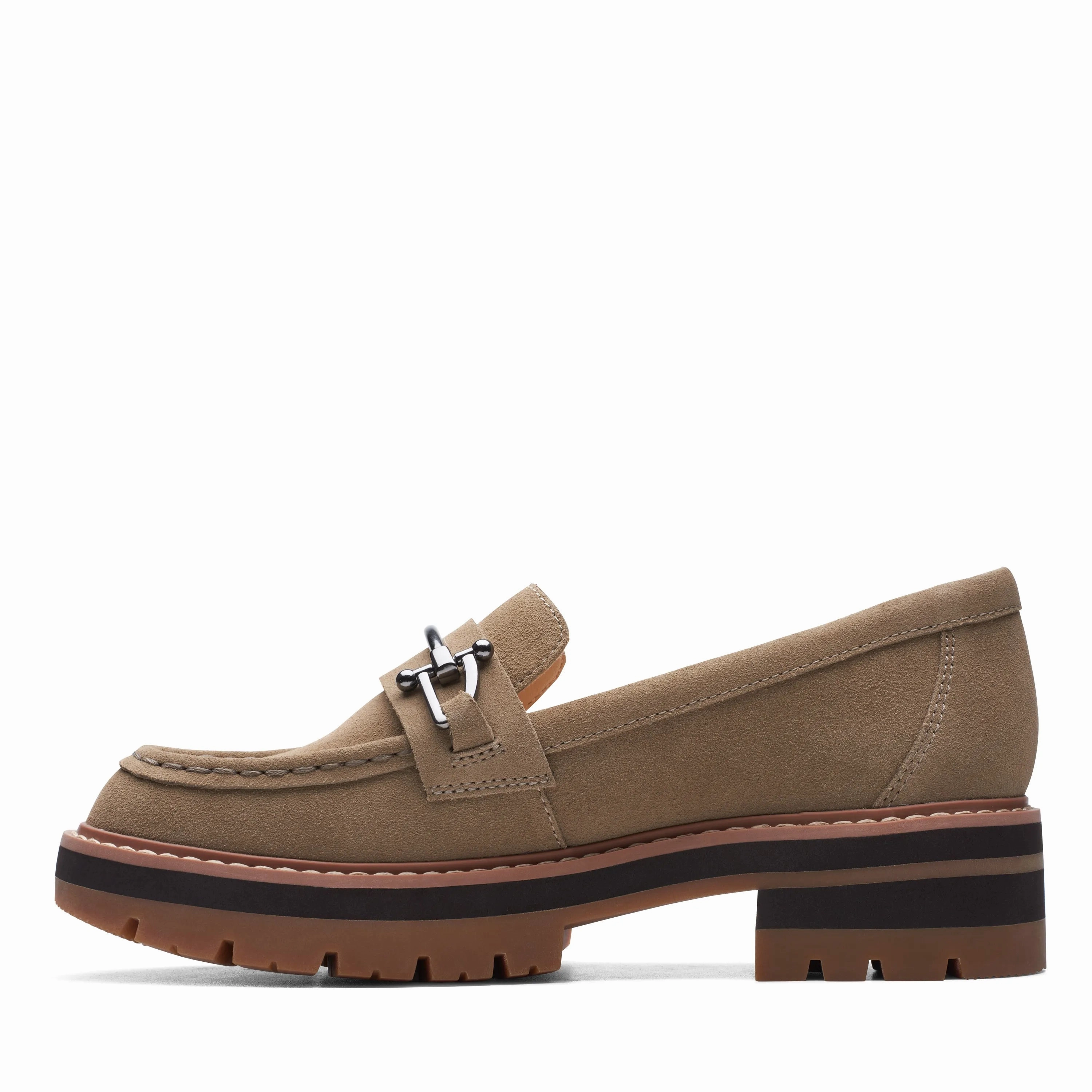 CLARKS | LOAFERS | WOMEN | ORIANNA BIT DARK SAND SUEDE | BROWN Shoe Carnival Loafers