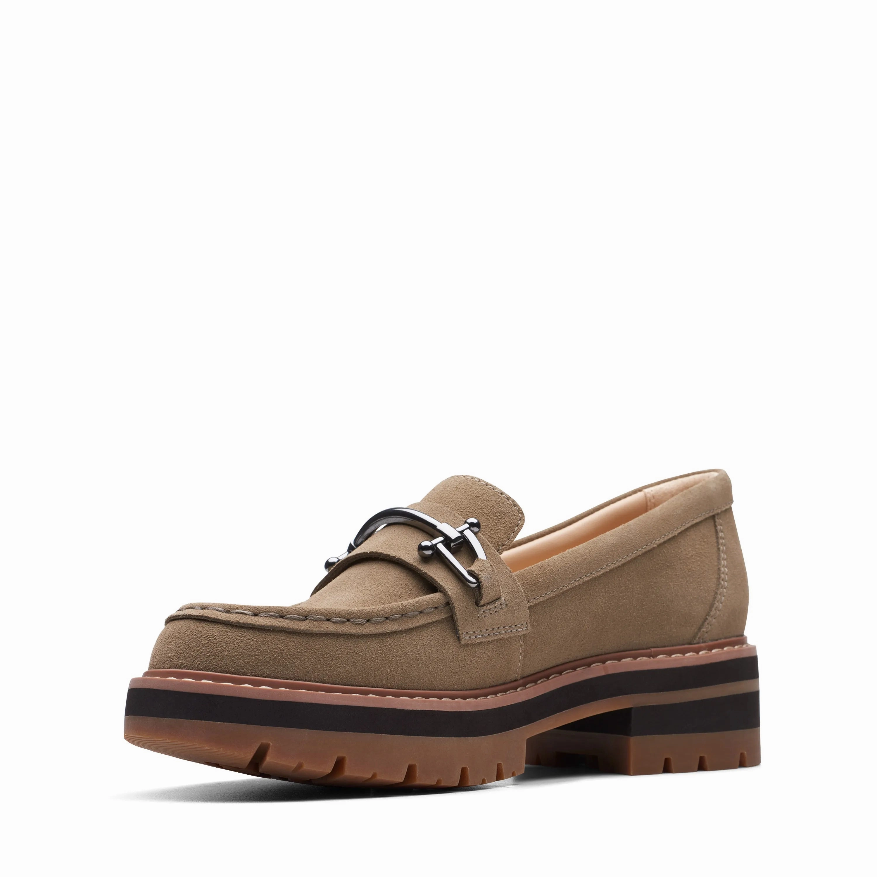CLARKS | LOAFERS | WOMEN | ORIANNA BIT DARK SAND SUEDE | BROWN Kenneth Cole Light The Way Leather Loafers