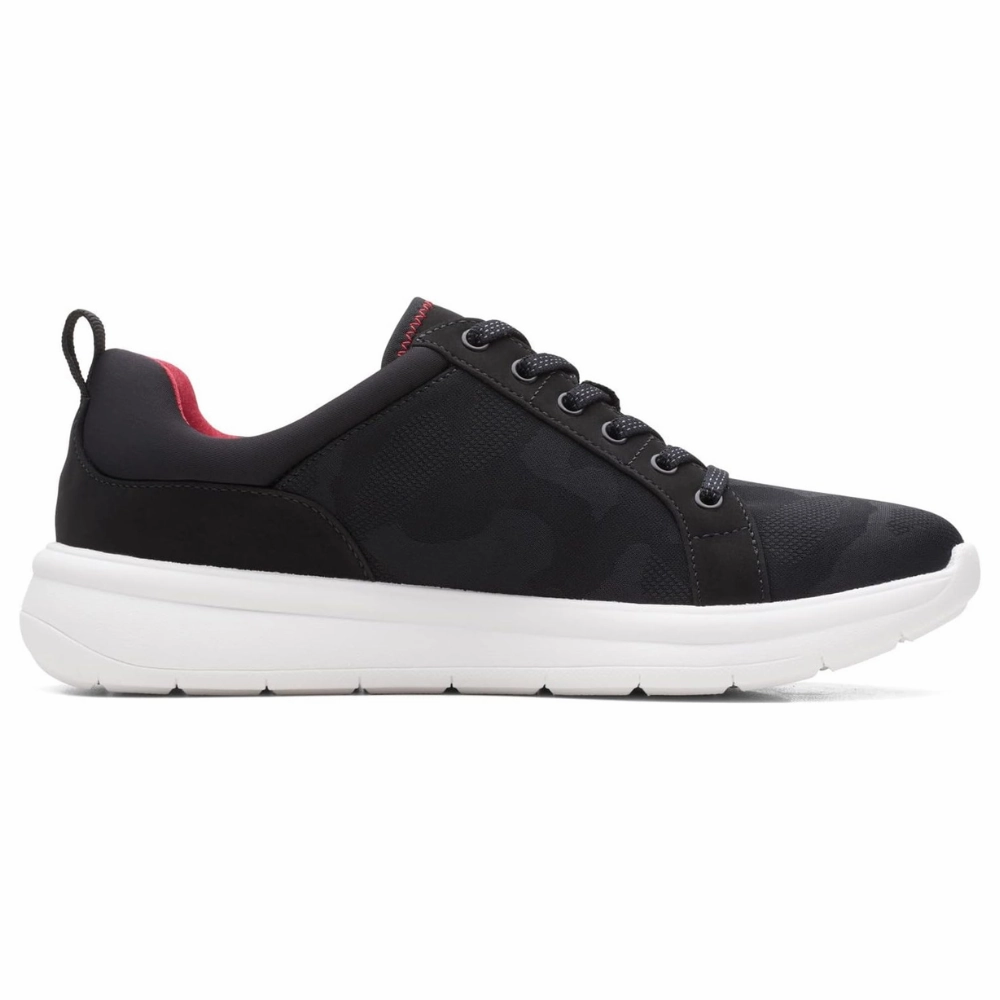 Clarks Ezera Lace Black Knit Sneaker (Women's) Best Casual Shoe
