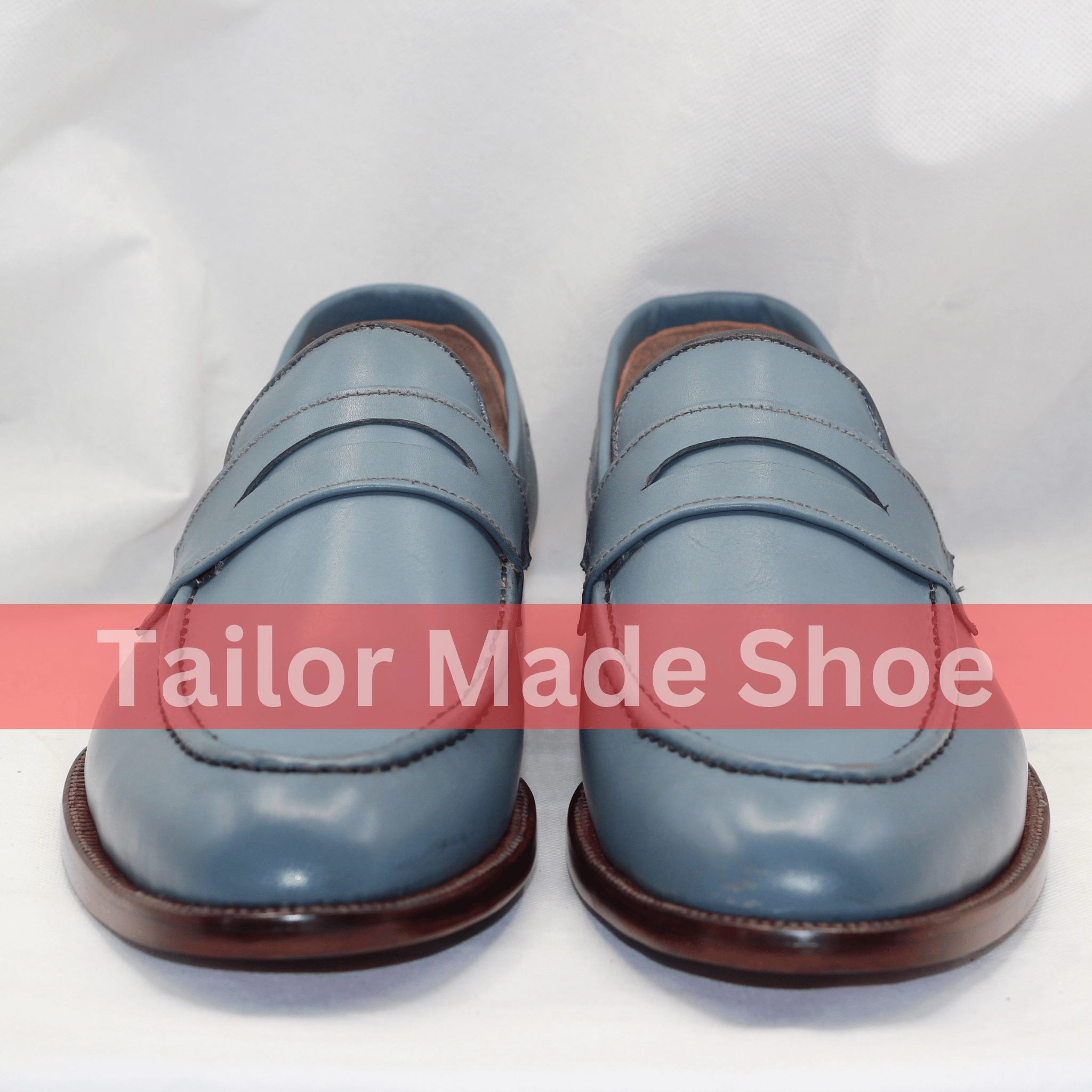 Modern Classics Penny Loafers Classic Blue Leather Loafers Tailor-Made Blue Leather Loafers  Luxury Footwear for Men  Timeless Elegance & Comfort Perfect Blend of Style & Comfort