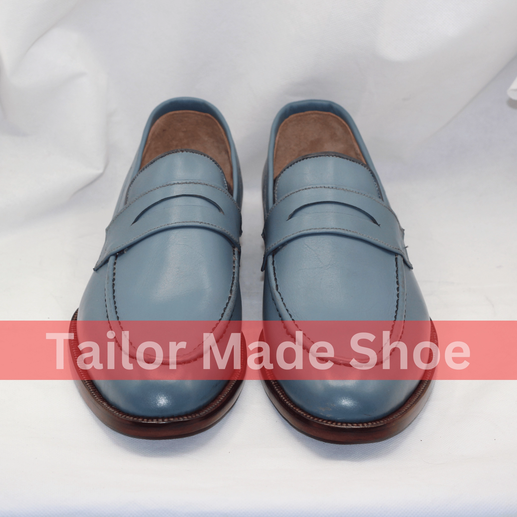 Loro Piana Charm Loafers Classic Blue Leather Loafers Tailor-Made Blue Leather Loafers  Luxury Footwear for Men  Timeless Elegance & Comfort Perfect Blend of Style & Comfort