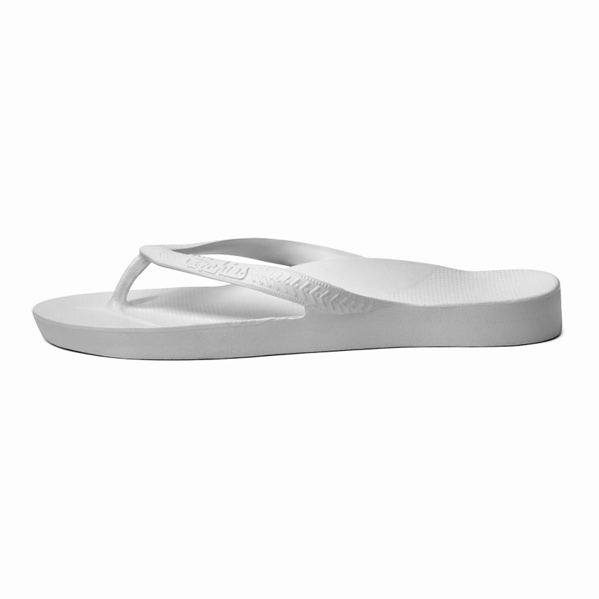ARCH SUPPORT THONGS - White Sublimation Flip Flops