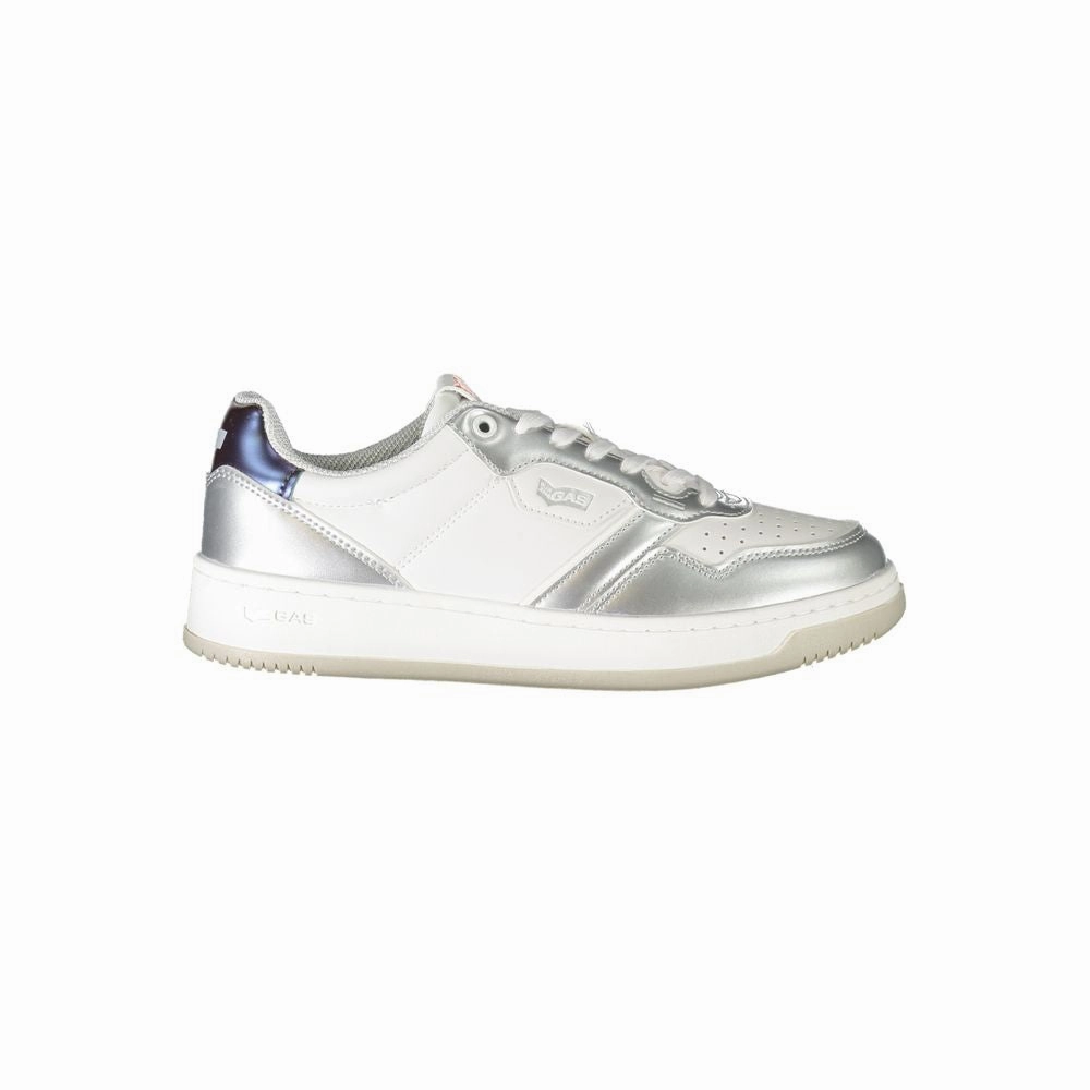 Gas White Polyester Sneaker Sneakers Neutral