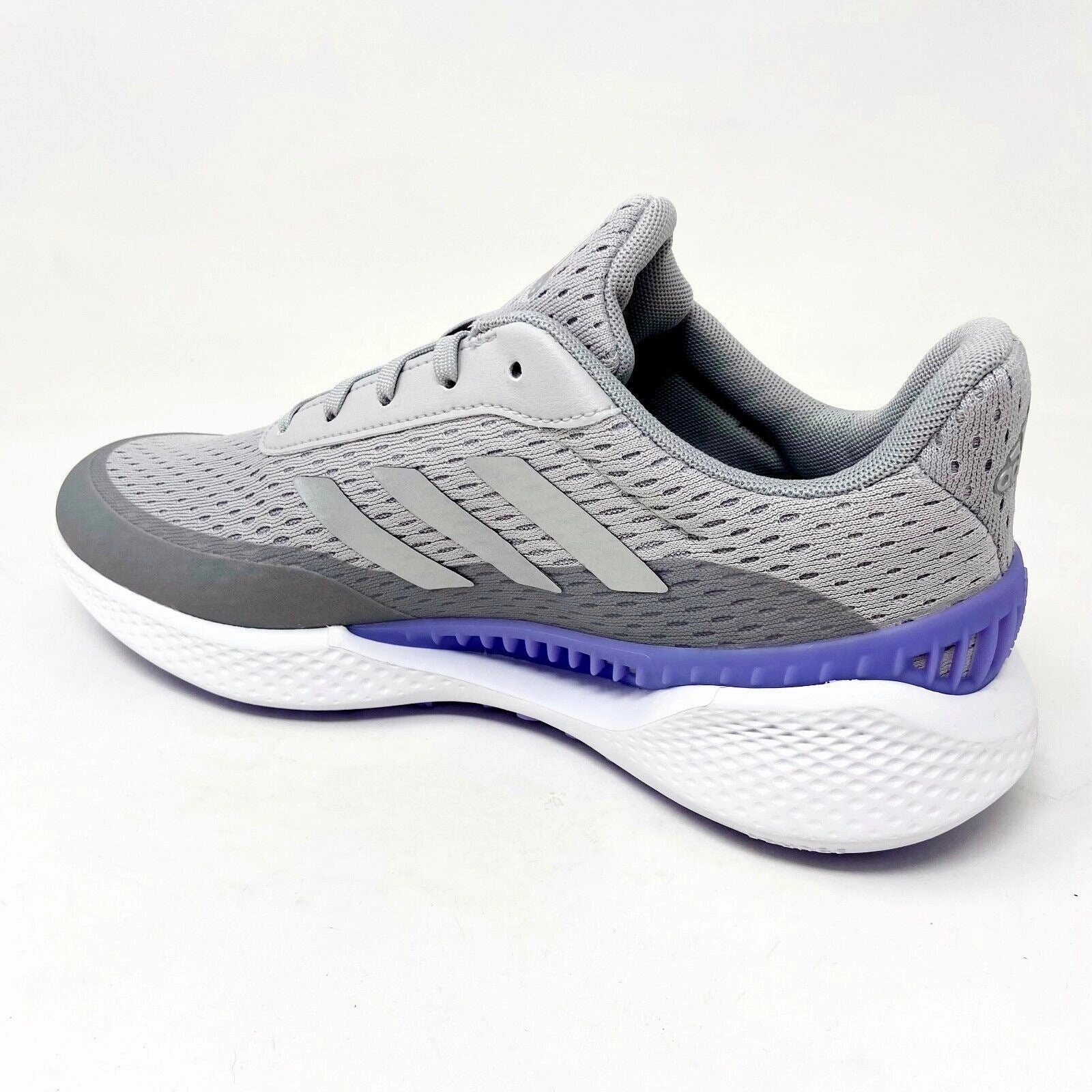 Adidas Summervent Grey Silver Purple Womens Spikeless Golf Shoes GV9749 Adidas Flowboost Shoes