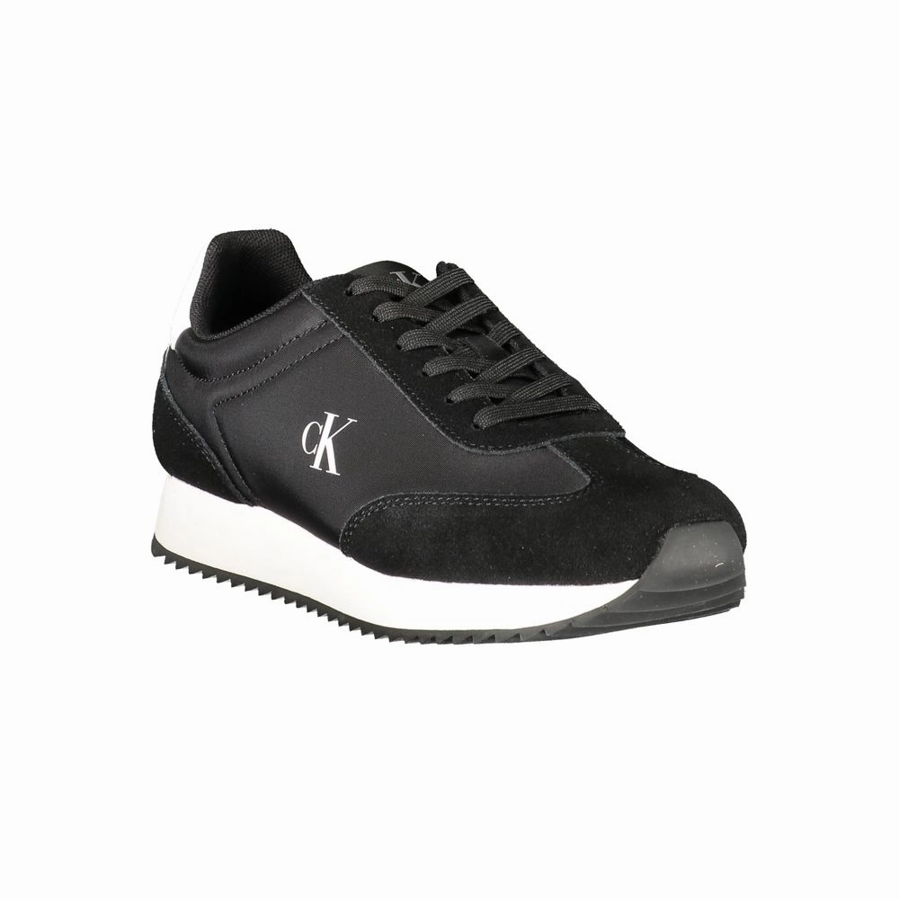 Calvin Klein Black Leather Women Sneaker Sneakers Black Friday