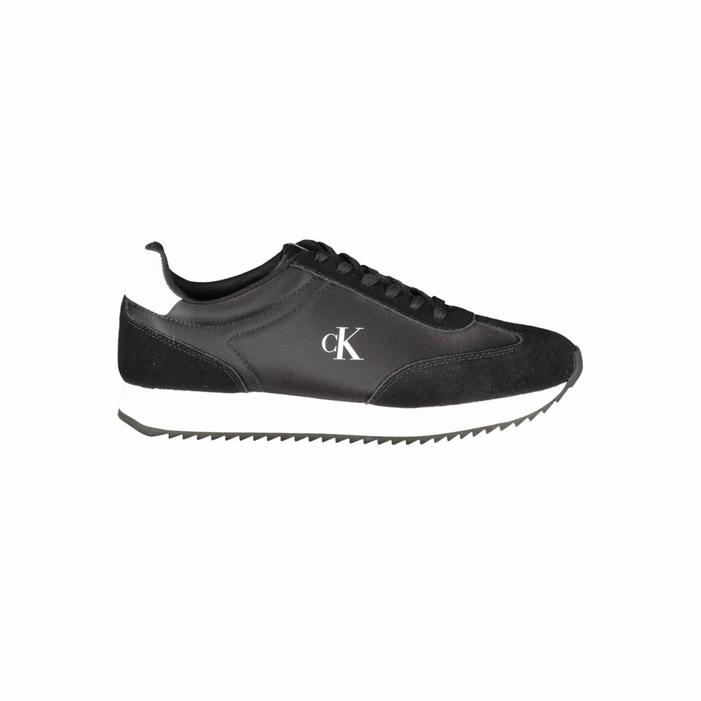 Calvin Klein Black Leather Women Sneaker Old Money Sneakers