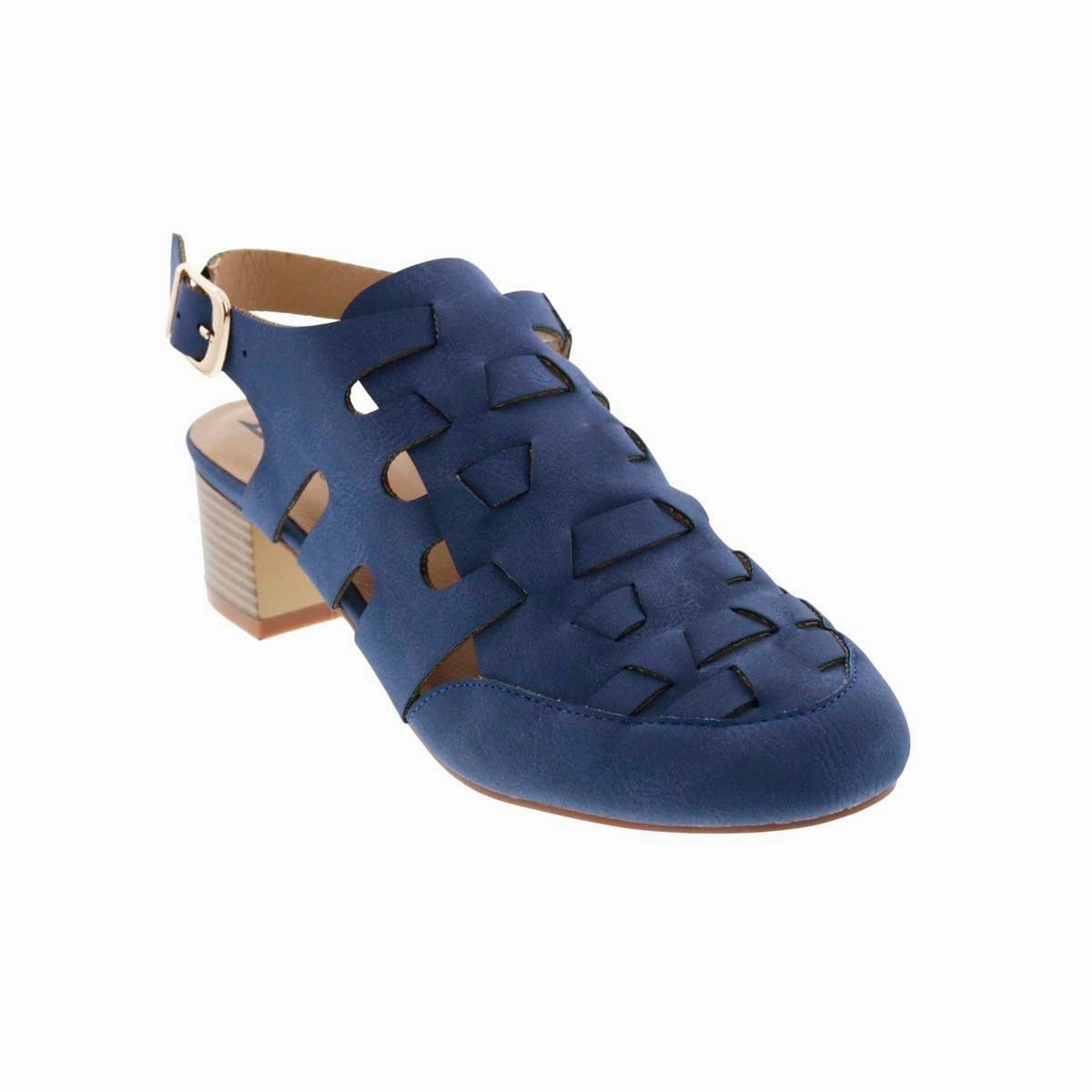Eco Sandals Bellini Penelope Women Slingback Shoes In Blue Burnished
