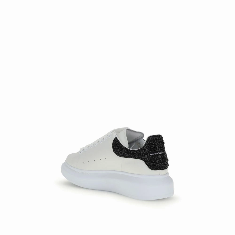 Alexander McQueen White Leather Chunky Sneakers High Arch Sneakers