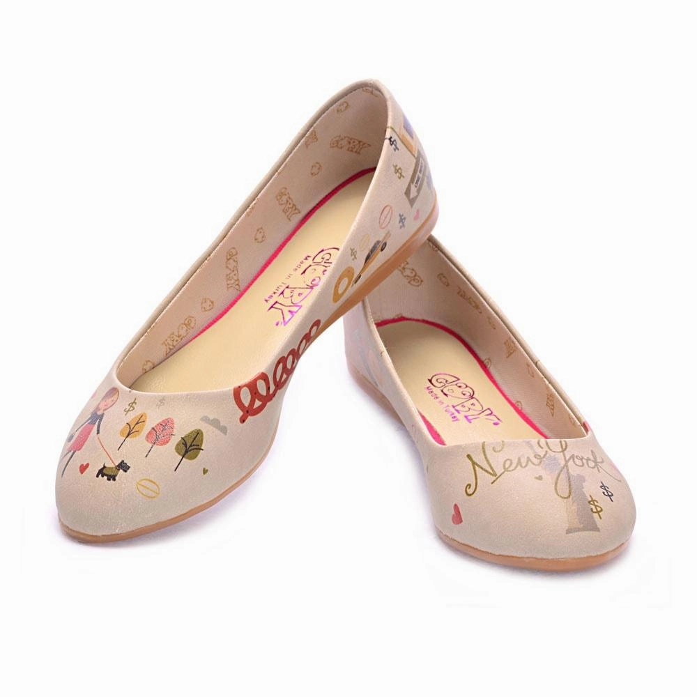 Plaid Flat Shoes New York Dream Ballerinas Shoes 1088