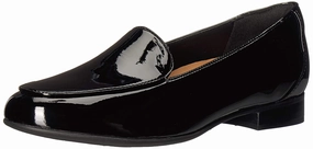 Clarks Un Blush Ease Loafer  - Black Patent Casual Under Armour Shoes