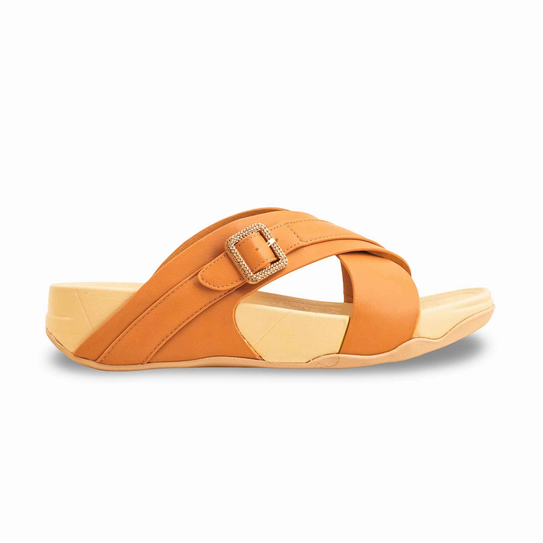 Mustard Formal Women Slipper PU0370 Western Boots Fashion Slippers