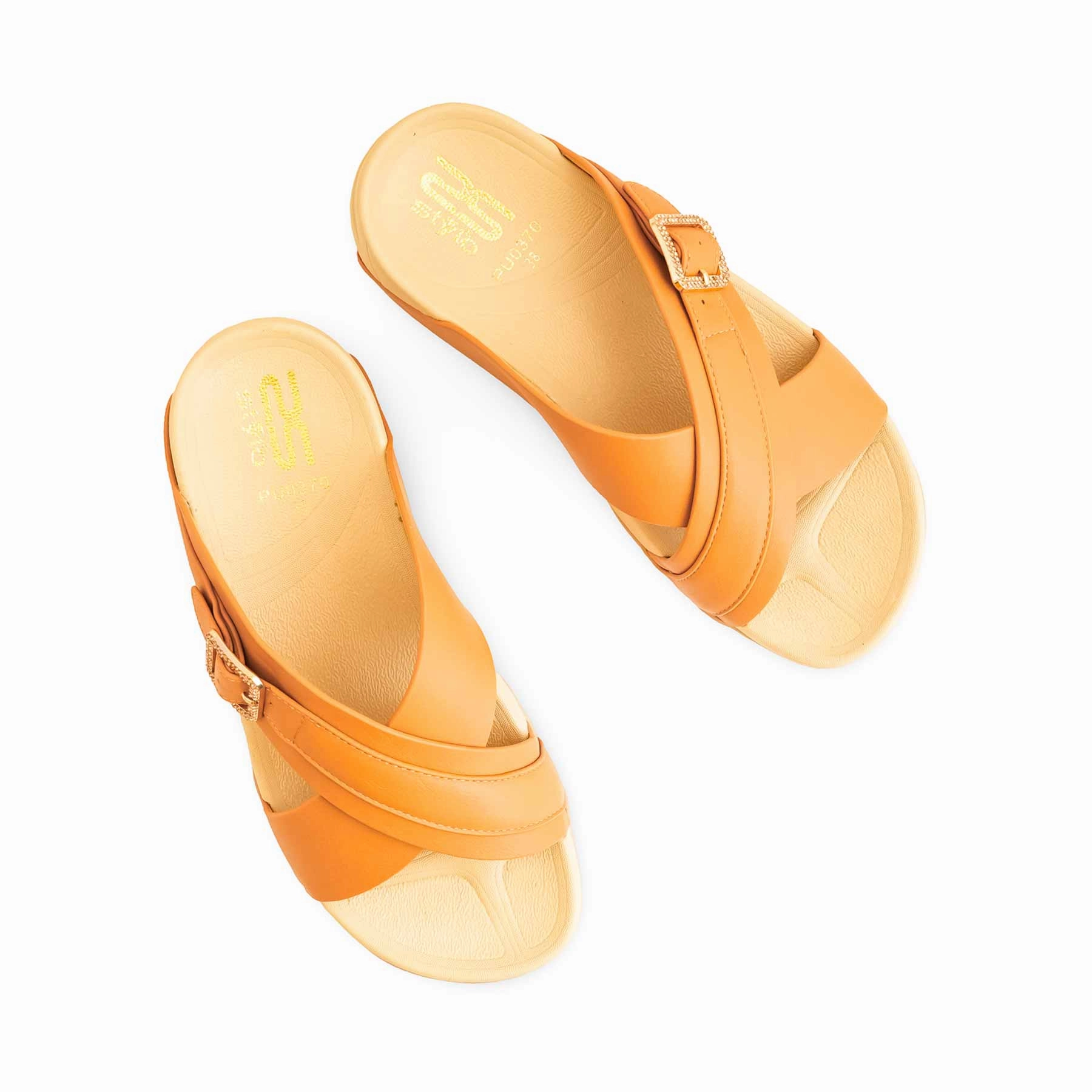 Bathrobe Slippers Mustard Formal Women Slipper PU0370