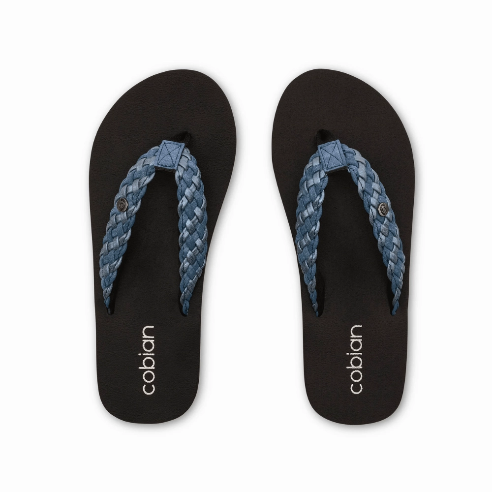 Sandals For Beach Cobian Women's Braided Bounce Leather Sandals